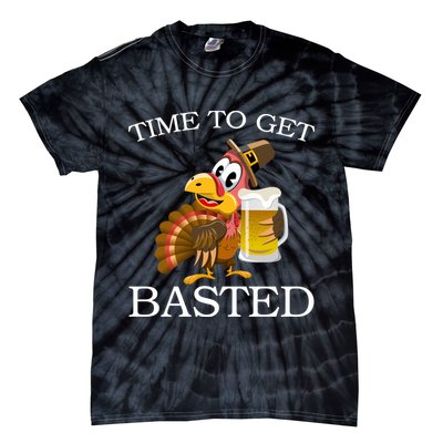 Time To Get Basted Funny Thanksgiving  Tie-Dye T-Shirt
