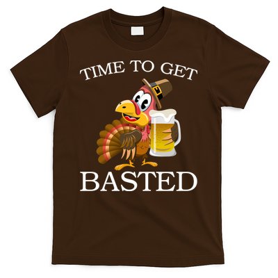 Time To Get Basted Funny Thanksgiving  T-Shirt