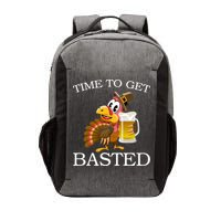 Time To Get Basted Funny Thanksgiving  Vector Backpack