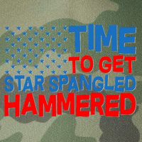 Time To Get Star Spangled Hammered Legacy Tie Dye Trucker Hat