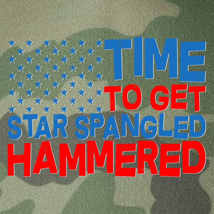 Time To Get Star Spangled Hammered Legacy Tie Dye Trucker Hat