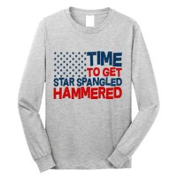 Time To Get Star Spangled Hammered Long Sleeve Shirt