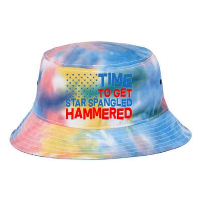 Time To Get Star Spangled Hammered Tie Dye Newport Bucket Hat