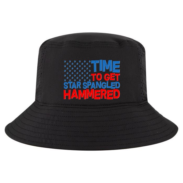 Time To Get Star Spangled Hammered Cool Comfort Performance Bucket Hat