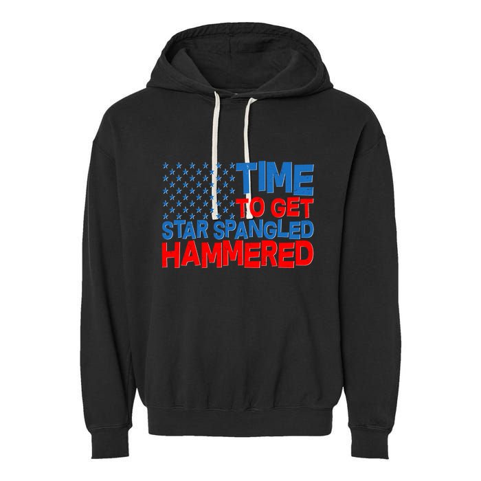Time To Get Star Spangled Hammered Garment-Dyed Fleece Hoodie