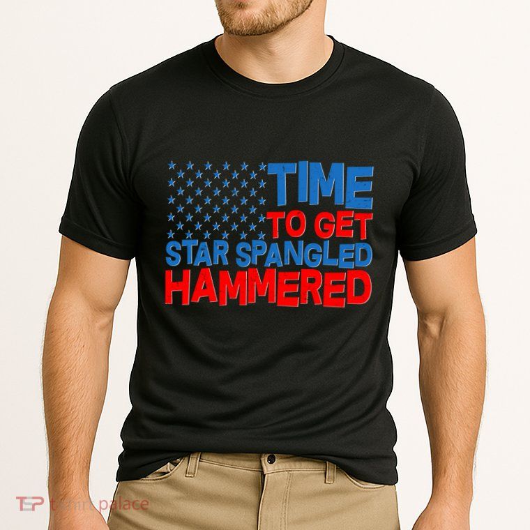Time To Get Star Spangled Hammered Performance Shirt