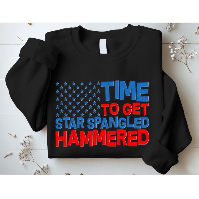 Time To Get Star Spangled Hammered Sweatshirt