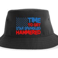 Time To Get Star Spangled Hammered Sustainable Bucket Hat