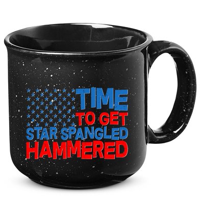 Time To Get Star Spangled Hammered 15oz Campfire Ceramic Mug