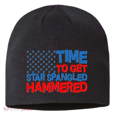 Time To Get Star Spangled Hammered Sustainable Beanie