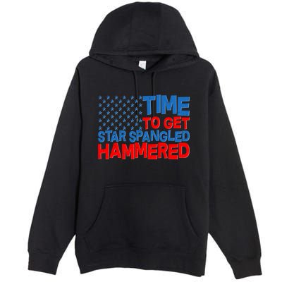Time To Get Star Spangled Hammered Premium Pullover Hoodie