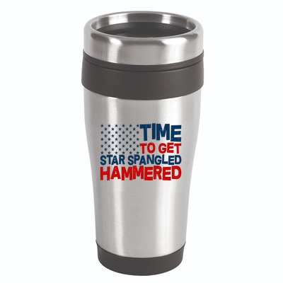 Time To Get Star Spangled Hammered 16oz Travel Tumbler