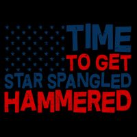 Time To Get Star Spangled Hammered 16oz Travel Tumbler