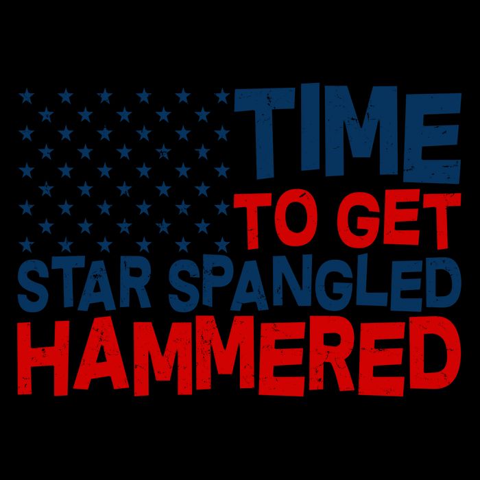 Time To Get Star Spangled Hammered 16oz Travel Tumbler