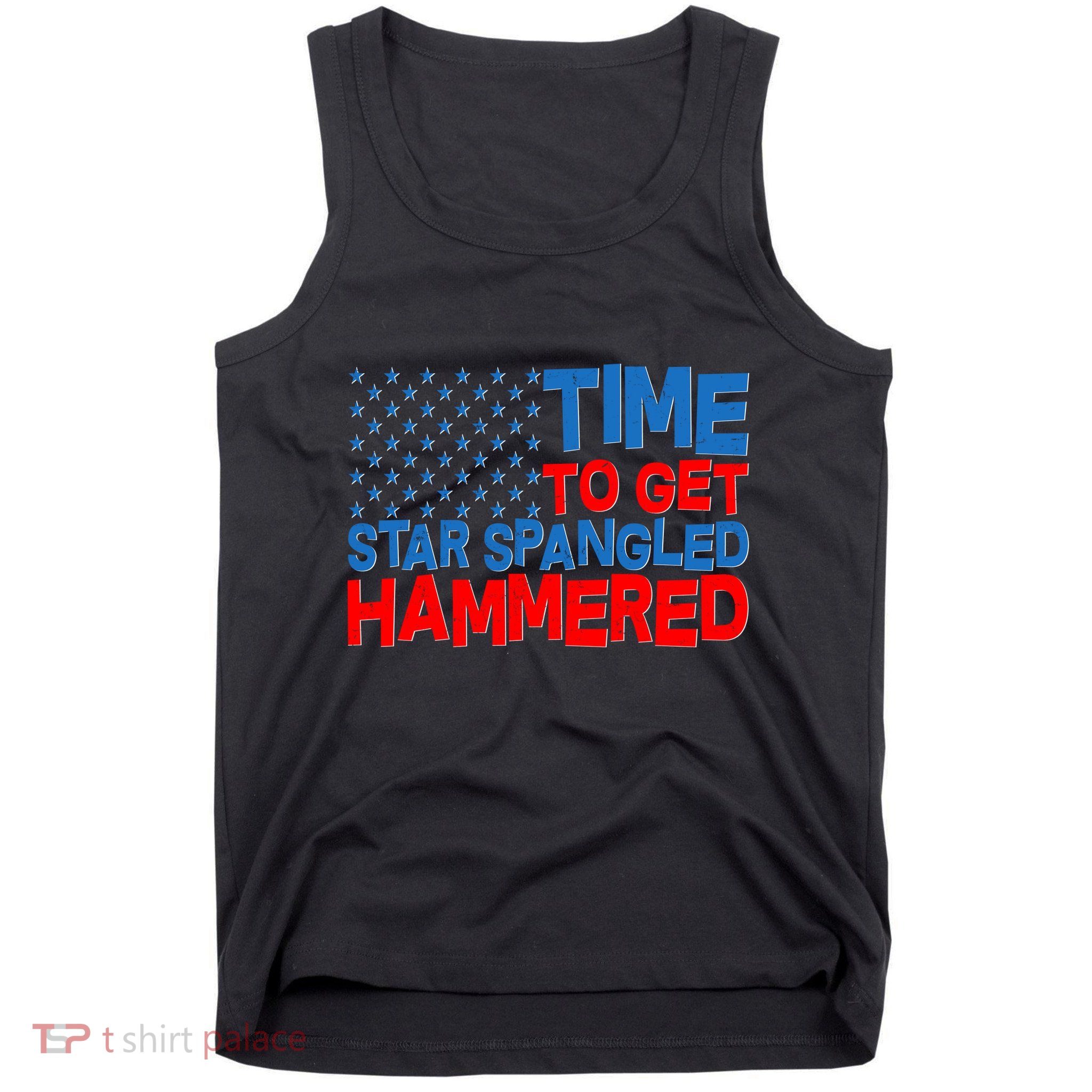 Time To Get Star Spangled Hammered Tank Top