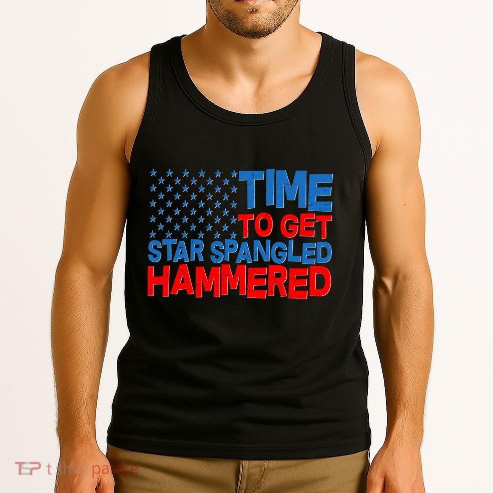 Time To Get Star Spangled Hammered Tank Top