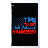 Time To Get Star Spangled Hammered Golf Towel