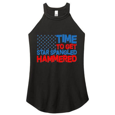 Time To Get Star Spangled Hammered Women's Perfect Tri Rocker Tank