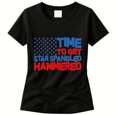 Time To Get Star Spangled Hammered Womens T-Shirt