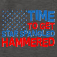 Time To Get Star Spangled Hammered Vector Backpack