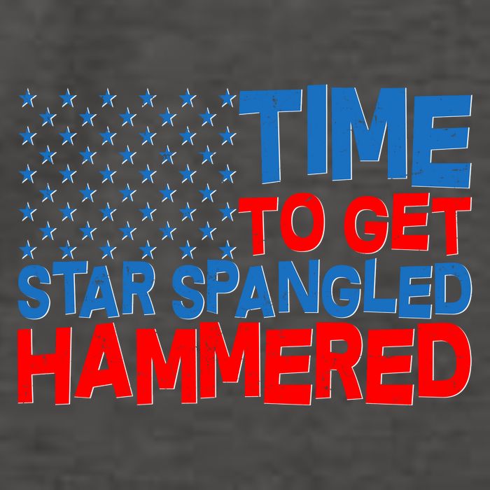 Time To Get Star Spangled Hammered Vector Backpack