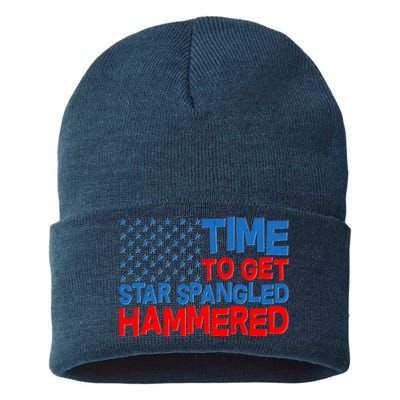 Time To Get Star Spangled Hammered Sustainable Knit Beanie