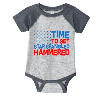 Time To Get Star Spangled Hammered Infant Baby Jersey Bodysuit