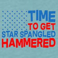 Time To Get Star Spangled Hammered Sueded Cloud Jersey T-Shirt