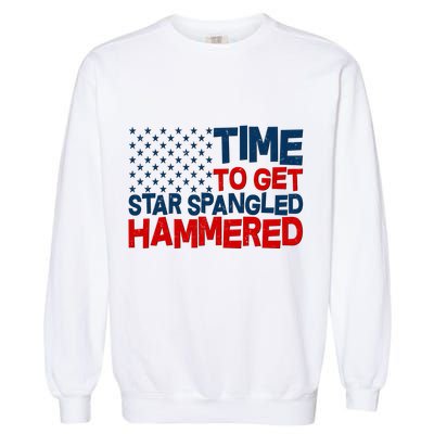 Time To Get Star Spangled Hammered Garment-Dyed Sweatshirt