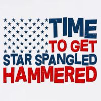 Time To Get Star Spangled Hammered Garment-Dyed Sweatshirt