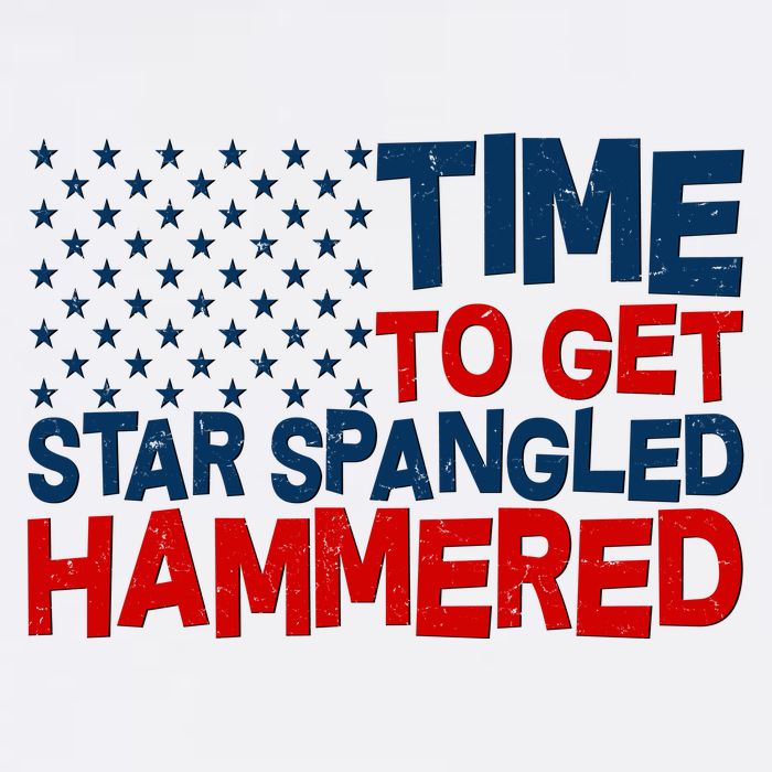Time To Get Star Spangled Hammered Garment-Dyed Sweatshirt