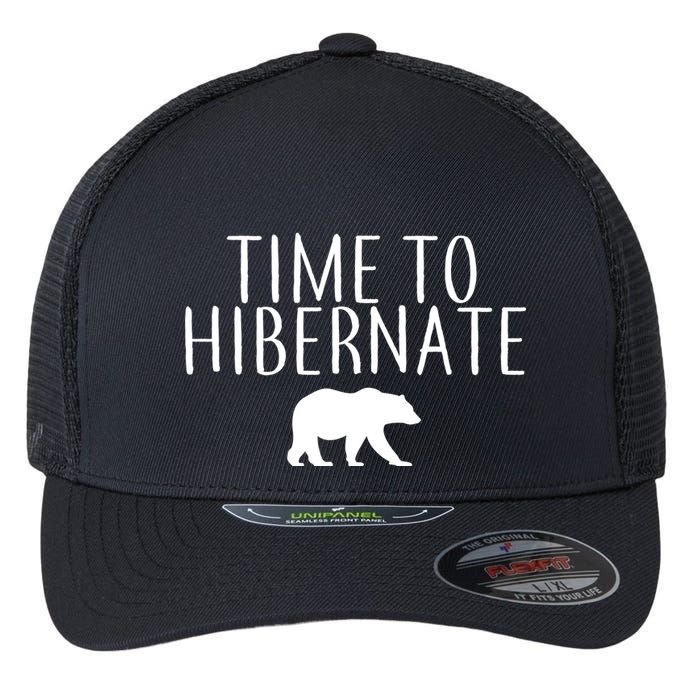 Time To Hibernate Flexfit Unipanel Trucker Cap