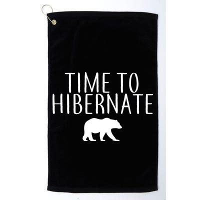 Time To Hibernate Golf Towel