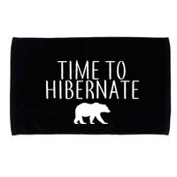 Time To Hibernate Microfiber Hand Towel
