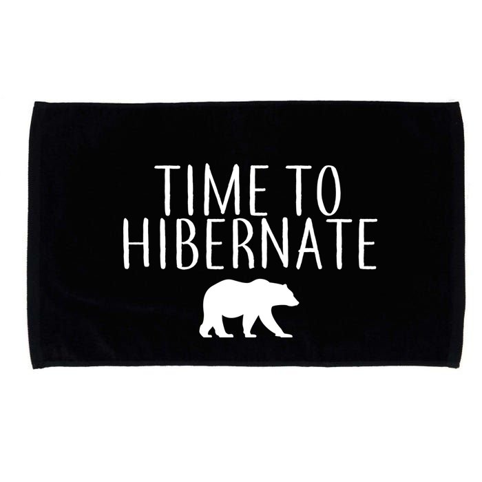 Time To Hibernate Microfiber Hand Towel
