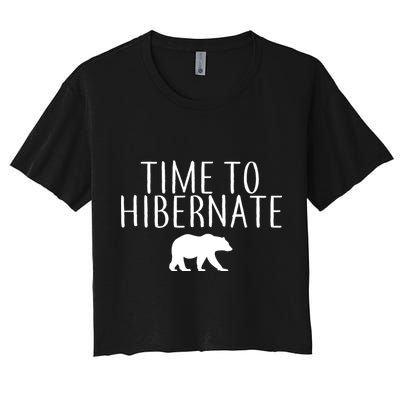 Time To Hibernate Crop Top