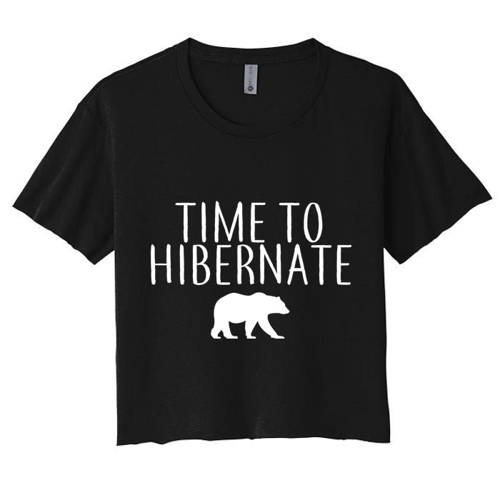 Time To Hibernate Crop Top