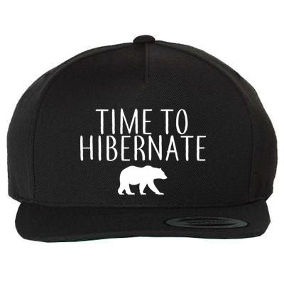 Time To Hibernate Wool Snapback Cap