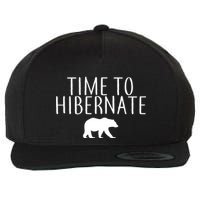 Time To Hibernate Wool Snapback Cap