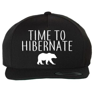 Time To Hibernate Wool Snapback Cap