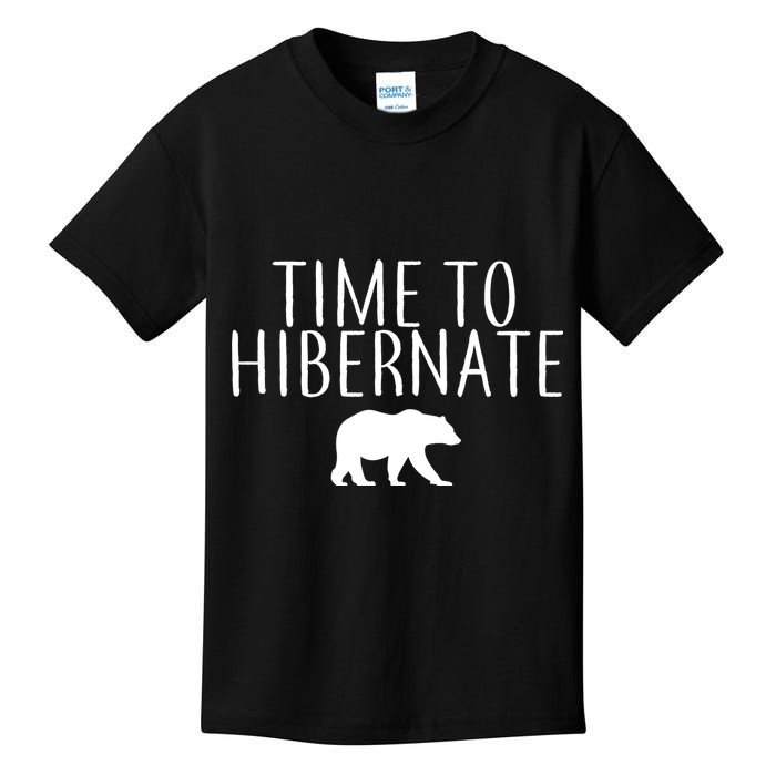 Time To Hibernate Kids T-Shirt