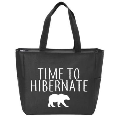 Time To Hibernate Zip Tote Bag