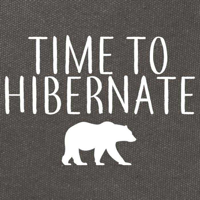 Time To Hibernate Cotton Canvas Backpack