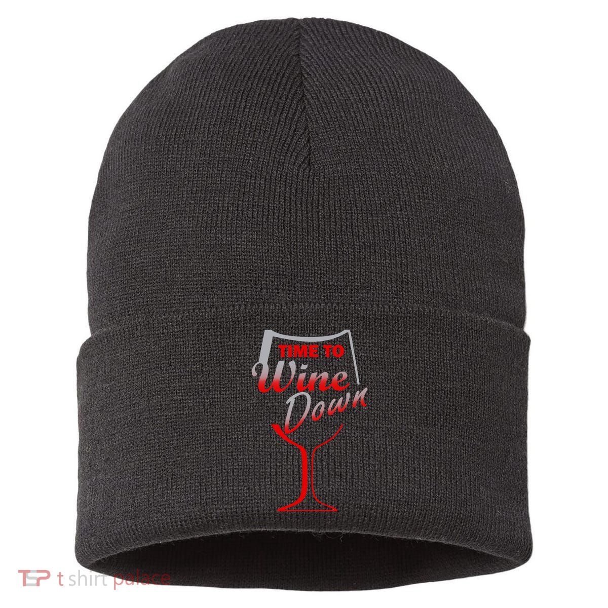 Time To Wine Down Sustainable Knit Beanie