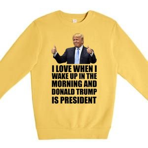 Donald Trump Is My President Premium Crewneck Sweatshirt