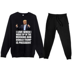 Donald Trump Is My President Premium Crewneck Sweatsuit Set