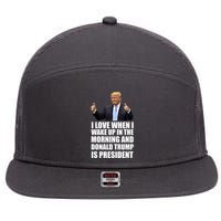 Donald Trump Is My President 7 Panel Mesh Trucker Snapback Hat