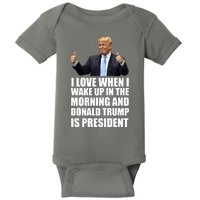 Donald Trump Is My President Baby Bodysuit