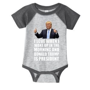 Donald Trump Is My President Infant Baby Jersey Bodysuit