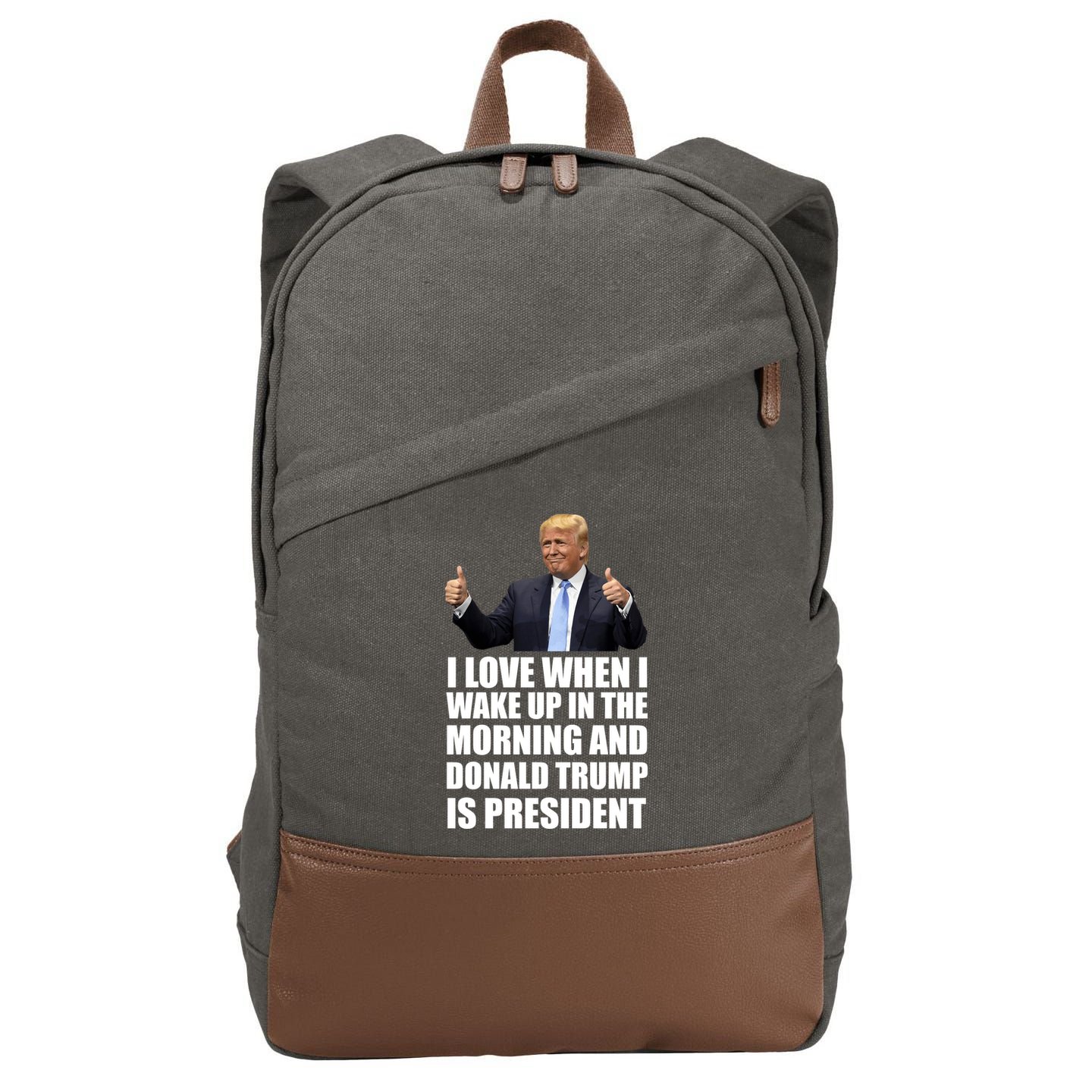 Donald Trump Is My President Cotton Canvas Backpack